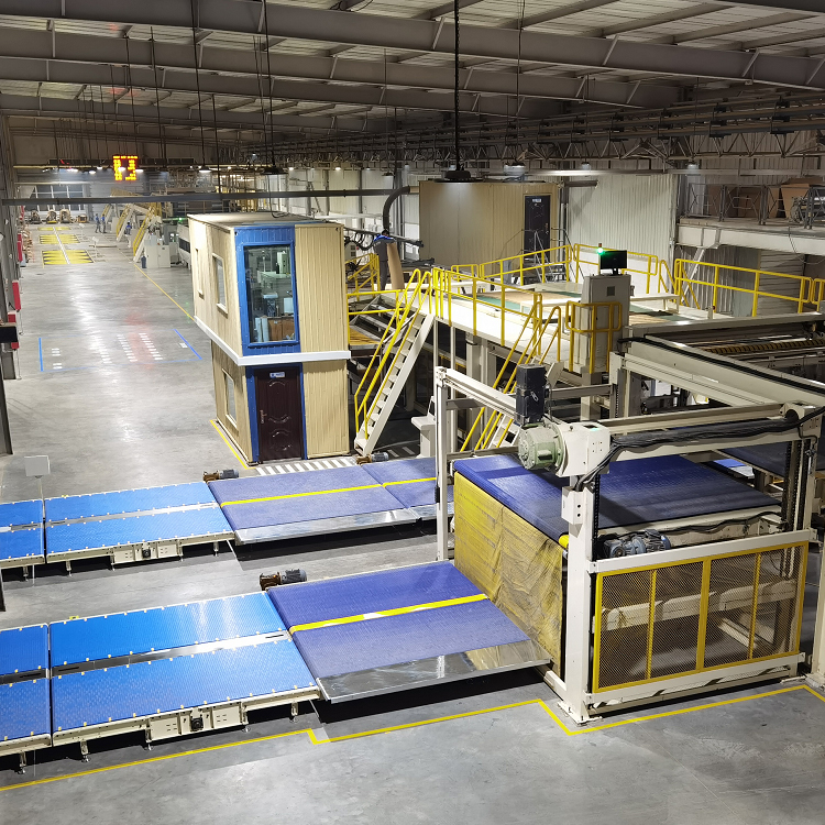 2米8幅宽双刀高速瓦楞纸板生产线