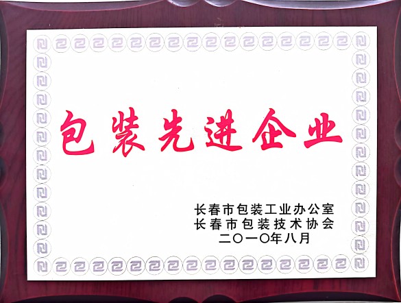 长春市包装先进企业